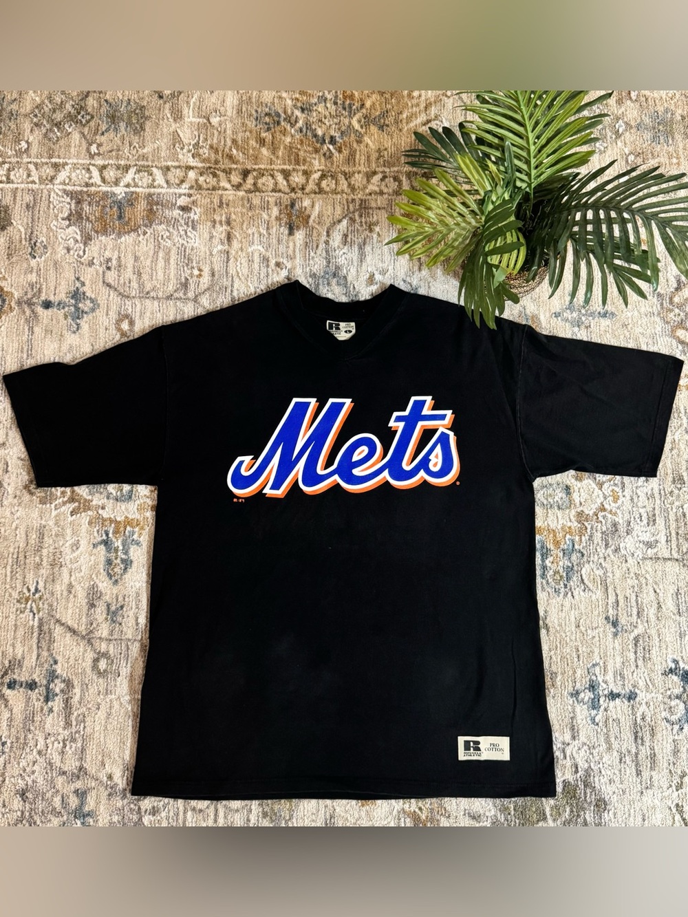 Vintage 90's New York Mets Russell athletic pro cotton T-shirt